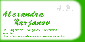 alexandra marjanov business card